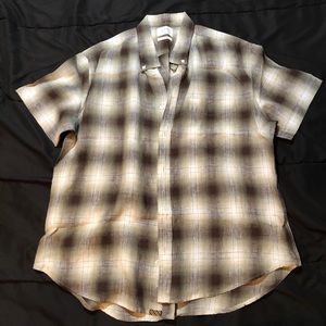 Billy Reid short sleeve button dow shirt